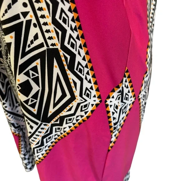 Venus Sheath Dress Black, White and Pink Small - Picture 5 of 13